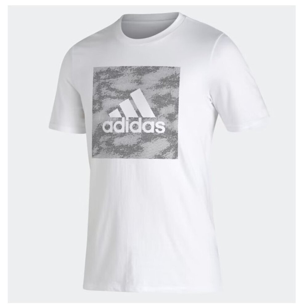 459 Adidas Badge Of Sport Camo Wash Graphic T-Shirt